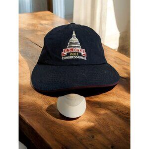 USGA U.S. Open 2011 Congressional Golf Hat Legacy Adjustable Navy Cap Embroidere